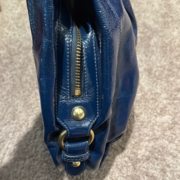 Coach Blue Hobo Bag with Ruched Detailing - Picture 5 of 6
